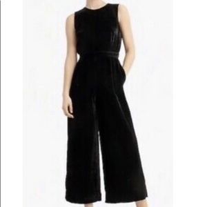 Jcrew Black Velvet Jumpsuit, size 6